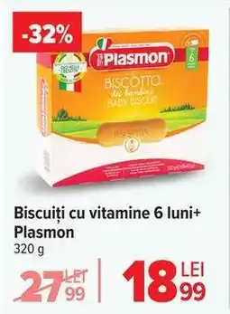 Carrefour Biscuiți cu vitamine 6 luni+ Plasmon Ofertă