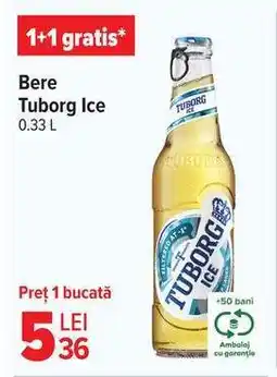 Carrefour Bere Tuborg Ice Ofertă
