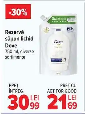 Carrefour Rezervă săpun lichid, Dove Ofertă