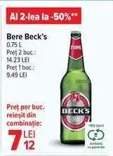 Carrefour Bere Beck's Ofertă