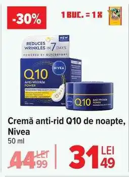 Carrefour Cremă anti-rid Q10 de noapte, Nivea Ofertă