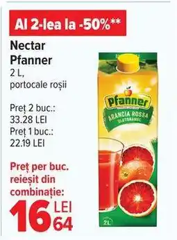 Carrefour Nectar Pfanner Ofertă