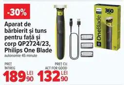 Carrefour Aparat de bărbierit și tuns Philips One Blade QP2724/23 Ofertă