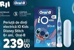 Carrefour Periuță de dinți electrică iO Kids Disney Stitch 6+ ani, Oral-B Ofertă