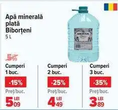 Carrefour Apă minerală plată Biboțeni 5L Ofertă