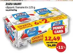 Penny Zuzu Iaurt căpșuni / banane 8 x 125 g Ofertă