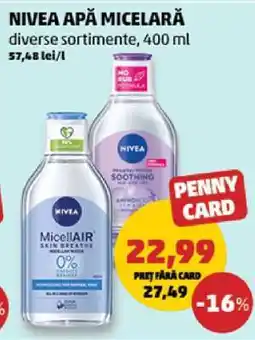 Penny NIVEA Apă micelară Ofertă