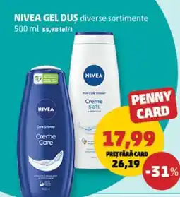 Penny NIVEA Gel Duș Ofertă