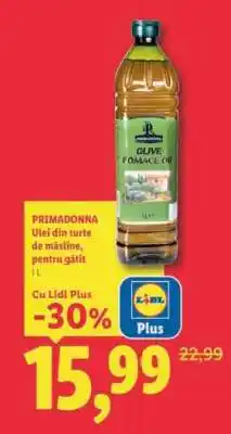 Lidl PRIMADONNA Ulei din turte de măsline pentru gătit Ofertă
