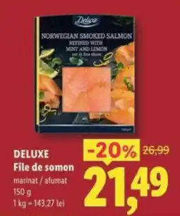 Lidl DELUXE File de somon Ofertă