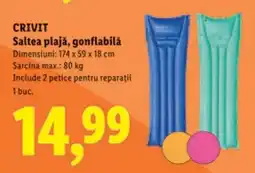 Lidl CRIVIT Saltea plajă, gonflabilă Ofertă
