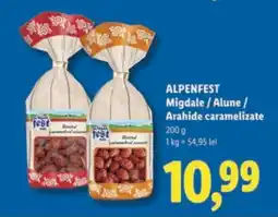 Lidl ALPENFEST Migdale / Alune / Arahide caramelizate Ofertă