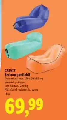Lidl CRIVIT Șezlong gonflabil Ofertă
