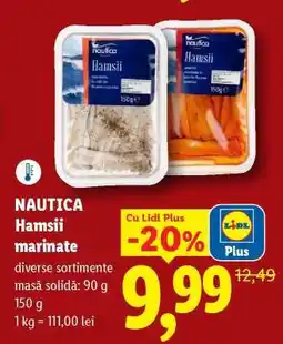 Lidl Nautica Hamsii marinate Ofertă