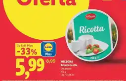 Lidl MILBONA Brânză ricotta Ofertă