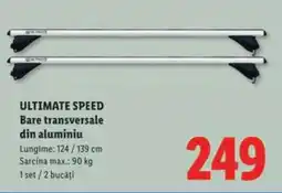 Lidl ULTIMATE SPEED Bare transversale din aluminiu Ofertă