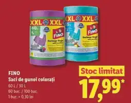 Lidl FINO Saci de gunoi colorați Ofertă