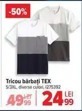 Carrefour Tricou bărbați, TEX Ofertă