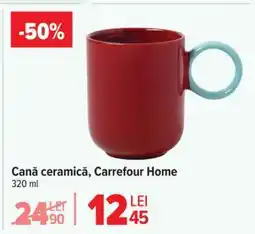 Carrefour Cană ceramică, Carrefour Home Ofertă