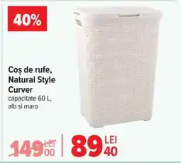 Carrefour Coș de rufe, Natural Style Curver Ofertă