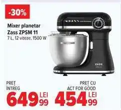 Carrefour Mixer planetar Zass ZPSM 11 Ofertă
