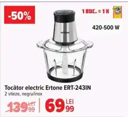 Carrefour Tocător electric Ertone ERT-243IN Ofertă
