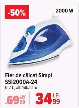 Carrefour Fier de călcat Simpl SSI2000A-24 Ofertă