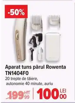Carrefour Aparat tuns părul Rowenta TN1404F0 Ofertă