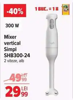 Carrefour Mixer vertical Simpl SHB300-24 Ofertă