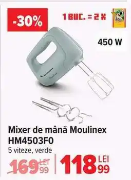 Carrefour Mixer de mână Moulinex HM4503F0 Ofertă