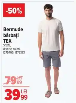 Carrefour Bermude bărbați, TEX Ofertă