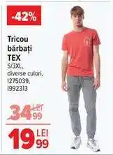 Carrefour Tricou bărbați, TEX Ofertă