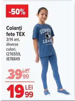 Carrefour Colanți fete, TEX Ofertă