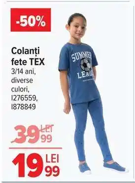 Carrefour Colanți fete, TEX Ofertă