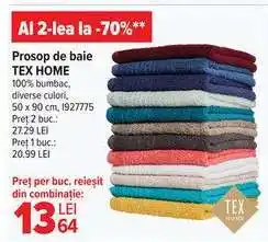 Carrefour Prosop de baie TEX HOME Ofertă