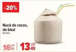 Carrefour Nucă de cocos, de băut Ofertă