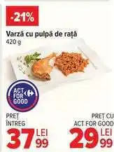 Carrefour Varză cu pulpă de rață Ofertă