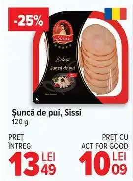 Carrefour Șuncă de pui Sissi Ofertă