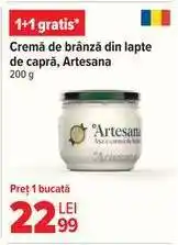 Carrefour Cremă de brânză din lapte de capră, Artesana Ofertă