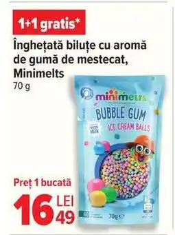 Carrefour Înghețată biluțe cu aromă de gumă de mestecat Minimelts Ofertă
