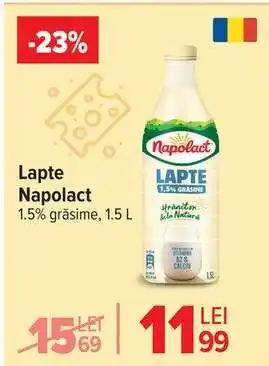 Carrefour Lapte Napolact Ofertă