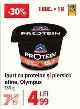 Carrefour Iaurt cu proteine și piersici/afine, Olympus Ofertă