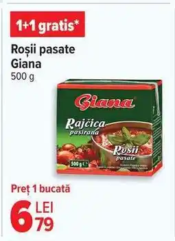 Carrefour Roșii pasate GIANA Ofertă