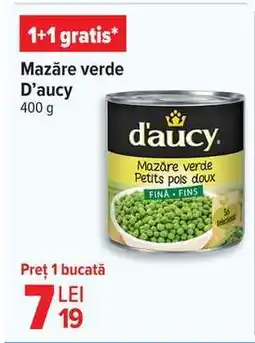 Carrefour Mazăre verde D’AUCY Ofertă