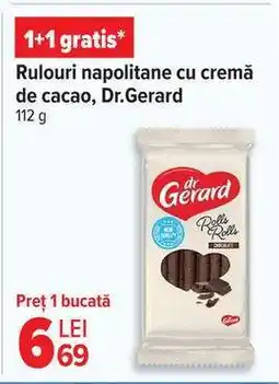 Carrefour Rulouri napolitane cu cremă de cacao, Dr.Gerard Ofertă