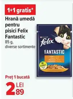 Carrefour Hrană umedă pentru pisici Felix Fantastic Ofertă