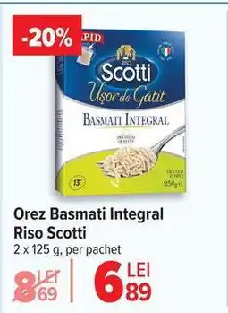 Carrefour Orez Basmati Integral Riso Scotti Ofertă