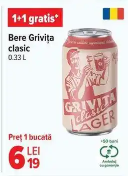 Carrefour Bere Grivița Clasic Ofertă