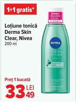 Carrefour Loțiune tonică Derma Skin Clear, Nivea Ofertă