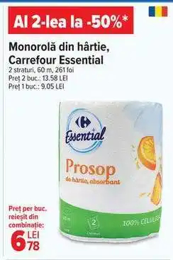 Carrefour Monorolă din hârtie, Carrefour Essential Ofertă